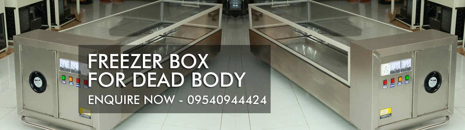 dead body freezer box on hire